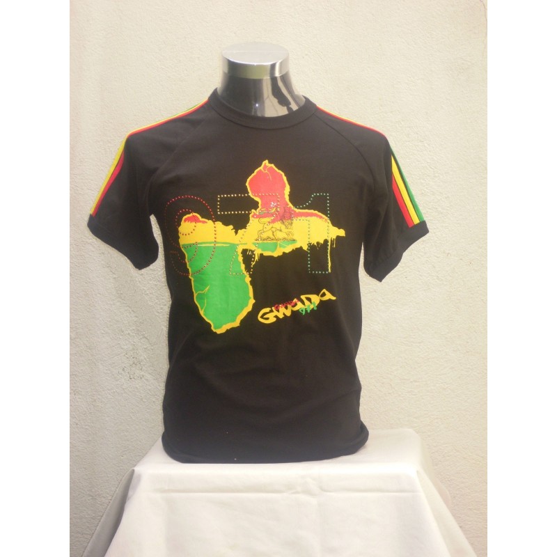 te shirt gwada noir et blanc lion of judah et stone 971 te shirt gwada noir et blanc lion of judah et stone 971