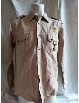 CHEMISE MILITAIRE MARRON...