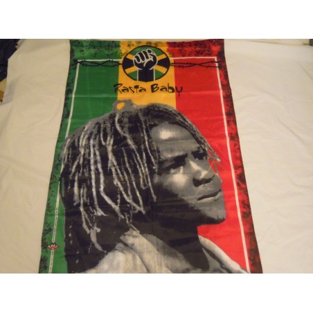 Drapeau rasta baby vertical vert jaune rouge 