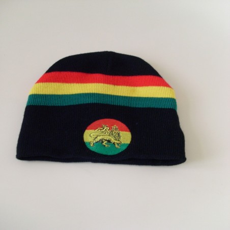 Bonnet noir Lion of Jah