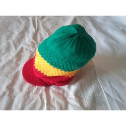 Chapeau vert jaune rouge RASTA