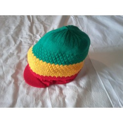 Chapeau vert jaune rouge RASTA