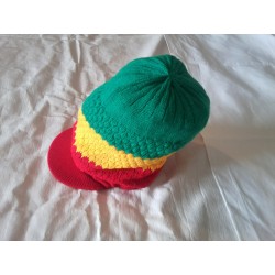 Chapeau vert jaune rouge RASTA