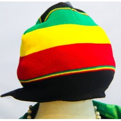 Bonnet vert jaune rouge rasta baby